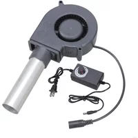 5500RPM Adjustable Blower High Volumes Airflows 12V Fan For Waste Oil Heater Stove Ventilation 9cm Metal Duct System