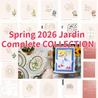 Spring Jardin Tulips Goose Bunnies Egg Metal Cutting Dies Clear Stamps Stencil Hot Foil for DIY Making Scrapbook Template 2026