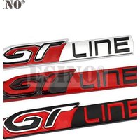 Car Styling GT Line 3D Metal Chrome Zinc Alloy Emblem Car Badge Body Fender Adhesive Emblem for Peugeot GT RCZ 308 508 3008 5008