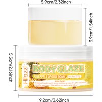 Body glaze moisturizes, protects, and repairs the skin Brighten and smooth the look of uneven complexion