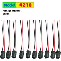 QXNY 10Pcs T10 W5W Car Wedge Light Bulb Socket Connector Holder Extension LED Lamp Bulb Base Holder Replacement Car Parts..