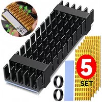 M.2 SSD Heatsink for PS5 Expansion Slot NVMe 2280 PCIE 4.0 Solid State Disk Cooler Aluminum Radiator with Conductive Thermal Pad