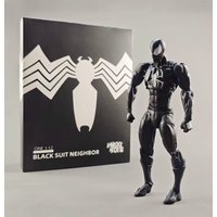 Scarlet Spider-Man Black and Red Suit Fully Articulated Action Figure with Multiple Accessories Model Toy Display Ornament
