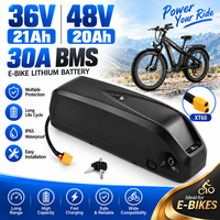 Original Hailong Akku 36V 21Ah 48V 20Ah 30A BMS Elektrofahrrad-Akku E-Bike Li-Ion-Akku für Bafang BBS01 BBS02 BBS03 BBSHD Motor +5A Ladegerät Steuerfrei und schnelle Lieferung