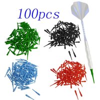 100pcs Soft Tip Darts Replacement Plastic Safety Dart Tips for Electronic Dartboard Universal Fit Replacement Tips Accessories