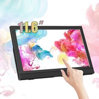 The 11.6-inch portable monitor supports gaming screens on laptops, PCs, Xbox, and Switch. Touchable