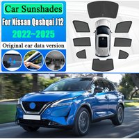 Car Mesh Sun Shades For Nissan Qashqai J12 2022 2023 2024 2025 Magnetic Sunshade Windshield Side Window Visor Tools Accessories