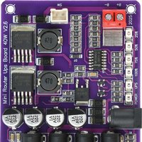 Mini Power Module 40W UPS Board With 4-Channel Output For Router Uninterruptible Power Supply Safe Continuous Operation