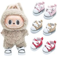For LABUBU Leather Shoes Suitable for 17cm Cotton Dolls Shoes Boots Toys Casual Sports Shoes Dolls Accessories DIY Doll Toys