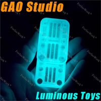 Gao Studio Luminous Toys PC Blue Unlimited Fidget Pushing Slider Desk Toys Stress Relief Toy Adults Finger Toys Novelty Toy