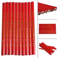 10pcs carpenter's pencil thick core black pen special marking pen DIY with scale carpenter's tool pen stationery marking pen