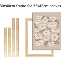 30x40cm Wooden Frame for 35x45cm Canvas Pictures Frame Wooden Diamond Painting Frame Wall Picture Poster Photo Frame Home Decor
