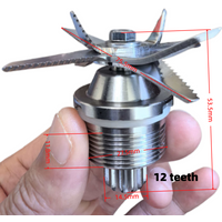 12 Teeth Stainless Steel Blender 5/4L Container Blade Large-Capacity Mixing Cup Blade