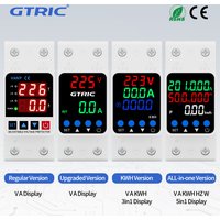 GTRIC Voltage Protection Relay Din Rail Over Under Voltage Protector 230VAC 40A 63A Adjustable Voltage Current Protection Device