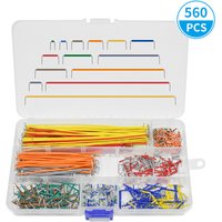 560 Pieces Jumper Wire Kit 14 Lengths Assorted Preformed Breadboard Jumper Wire with Storage Box