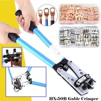 HX-50B 1/60/100 pièces outil de sertissage de câble Portable bornes professionnelles pince à sertir poignée outils de coupe