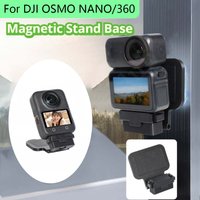 Quick-reslease Foldable Mount Adapter For DJI OSMO 360/NANO 180° Adjustable & Shock-Absorbent Magnetic Bracket Desktop Base