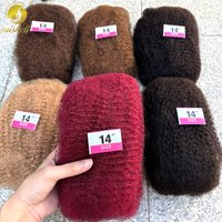 99J# 30/50g Pack 10-18In 4C Afro Kinky Human Hair Bulk 100% Human Hair Soft Afro Kinky Bulk for Locs Extensions/Twists/Braids