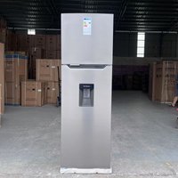 290L Double Door Upright Fridge Top Freezer with Water Dispenser Inverter Air Cooling Frost Free Refrigerator for Kitchen