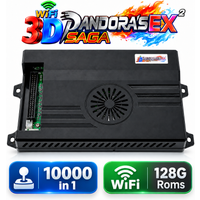 128GB 3D Pandora Saga EX2 Arcade Box 10000 w 1 Zestaw DIY Konsola do Gier 8-kierunkowy Joystick Przyciski LED Przełącznik Kabinowy Bartop