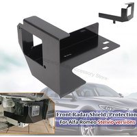 Front Radar Protection Anti-Theft Armor Shield For All Alfa Romeo Stelvio Models Direct Replacement Black