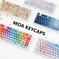 MOA Profile PBT Keycaps Mechanical Keyboard Keycap Spanish French German Russian Korean ISO Enter 7U Space Key Caps Fit Custom