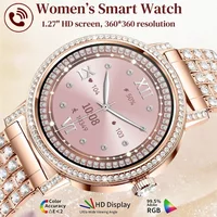 Luxury Bluetooth Call Smartwatch Women's Smart Watch Clock Ladies Gift Fitness Tracker Wrist Watches for Woman Android iOS 2026