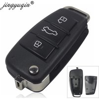 jingyuqin VVDI KD JMD Flip Remote Car Key Shell 3 Button For AUDI A2 A3 A4 A6 A6L A8 TT XKA600EN B02 Replacement Housing Case