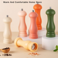 【W】Pepper Grinder, With Adjustable Grinder, Traditional Salt Grinder Or Pepper Grinder, Suitable For Home Kitchens, Restaurants