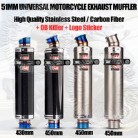 Longer Universal 51MM yoshi Exhaust Muffler Escape for Kawasaki Yamaha Honda Suzuki Bmw ETC Motorcycle Exhaust Tail Pipe Modify