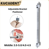 Professional Dental Orthodontic Brackets Position Gauge Stainless Steel Adjustable Bracket Positioner for Precision Placement