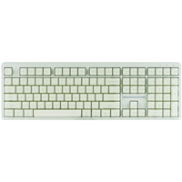 MechLands M108 100% ANSI US Full Size Wired/BT/2.4GHz Wireless Membrane Keyboard PBT Keycaps with RGB Backlits for Win/Mac