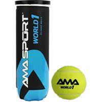 AMA SPORT World Padel Balls 1Can 3 balls–Optimal Bounce Padel Balls for Professional and Amateur Players Tennis Ball