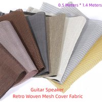 GHXAMP 0.5Meter*1.4Meter Vintage Cane Grill Cloth – Transparent Speaker Fabric for Marshall Guitar Bass Amps accessories