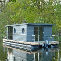Vacation Sea Housing Aluminum Comfortable Houseboat Water Floating House Boat for Rental