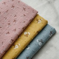 140x50cm Fresh and Transparent! Cutting Embroidery Summer Cotton Fabric Children's Clothing Dress Clothing Fabric Sewing Cloth