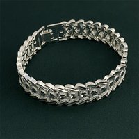 Luxury Brand 925 sterling silver charms Wide Bracelet for Women Christmas Gifts original jewelry