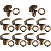 10 Pcs Silver Boot Lace Buckles Shoe Fixing Accessories Shoelace Connectors Sports Boots Supplies Metal Hooks Home Furniture