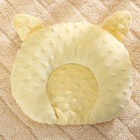 Cozy U-Shaped Cartoon Sleep Pad for Small Dogs, Warm Deep Sleep Bed, Polyester Fleece, Solid Elliptical Mat for Toy Breeds