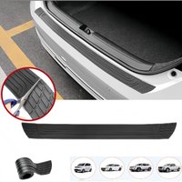 Universal Car Rear Bumper Protector Scratch Proof Trunk Sill Guard Durable Rubber PVC Edge Trim Cover Styling Accessories