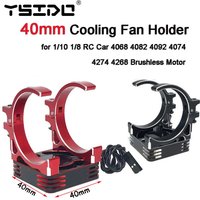 YSIDO 16000RPM RC Motor Fast Cooling Fan 40mm Heat sink holder for 1/10 1/8 RC Car 4068 4082 4092 4074 4274 4268 Brushless Motor