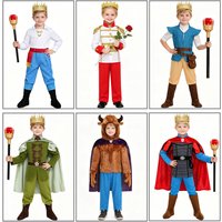 Carnival Phillip Frog Prince Boys Party Outfit Halloween Eric Cosplay Flynn Rider Medieval Knight Beast Prince Charming Costumes