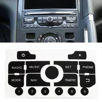 1 Set Car Center Console Stickers Navigator Radio Buttons Repair Stickers Interior Accessories For 3008 For 308 For C5 For C3
