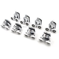 23mm/25mm/27mm Shower Door Rollers Zinc Alloy Double-Wheel Sliding Shower Door Roller Bearing Wheel Runners Replacement