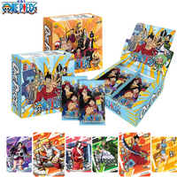 One Piece Collection Cards Rare Booster Box Pack Anime Ruffy Zoro Nami Chopper TCG Kindergeburtstagsgeschenk Spielzeug