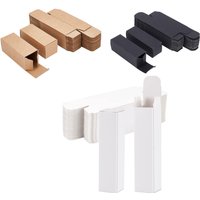 100pcs White Black Kraft Paper Tube Cardboard Boxes Essential oil bottle packaging box Blank Cosmetic Storage Box