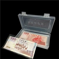 100Pcs Paper Money Album Currency Banknote Case Holder Storage Collection with Box
