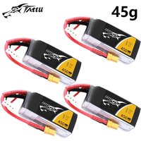 4Pcs TATTU 11.1V 450mAh 75C LiPo Battery For RC Helicopter Quadcopter FPV Racing Drone Parts With XT30 Plug 3S Battery