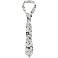 Periodic Table of Elements Neckties Men Women Slim Polyester 8 Cm Science Chemistry Neck Tie for Men Suits Accessories Cravat