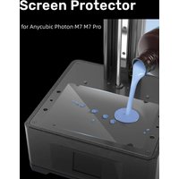 5PCS Screen Protector for Anycubic Photon Mono M7 Pro M7 Resin LCD 3D Printer Scratch Proof Protector Film 3D Accessories